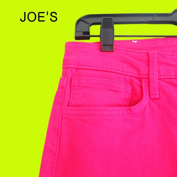 JOE'S NEW CERISE THE SKINNY Red-Hot Pink Jean 30 - Picture 3 of 12